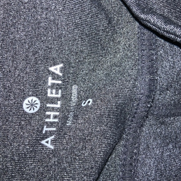 Athleta In Fusion Flap Pocket yoga Pants Sz S Gray Stretch gym workout 964515 - Picture 7 of 9